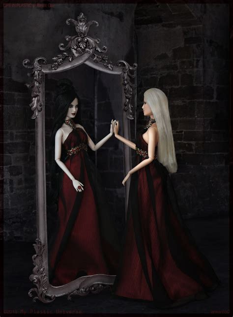 The Enchanted Mirror Revealed Her True Form In This Photo Haunted Beauty Vampire Barbie Doll