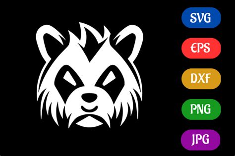 Panda Black Isolated Svg Icon Digital Graphic By Creative Oasis