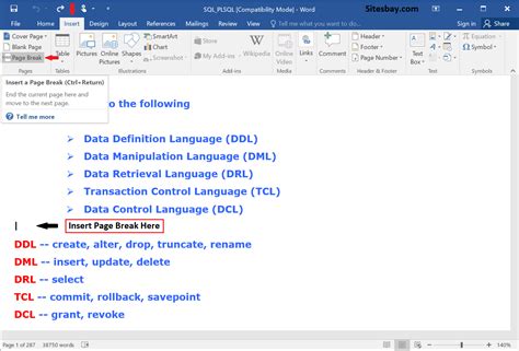 How To Insert Page Breaks On Microsoft Word Lotdas