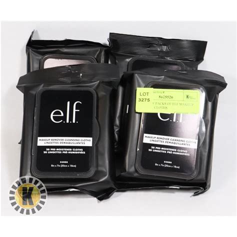 Four New Packs Of Elf Makeup Remover Cloths