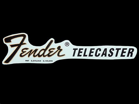 Starting in 1959, fender introduced a new model, the telecaster custom. Replacement 1969 Telecaster Headstock DECAL | lee's Gear ...
