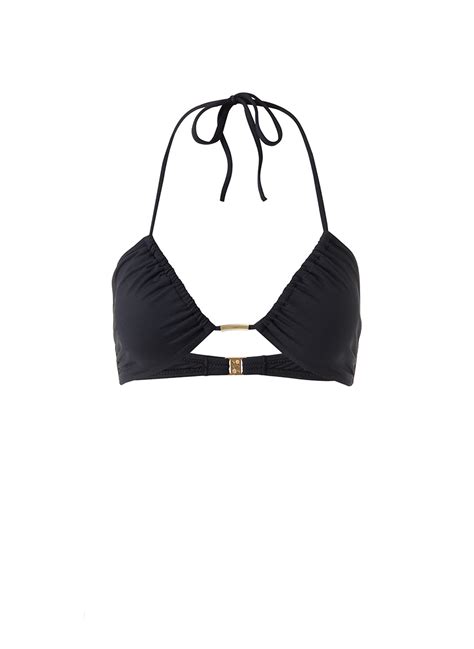 Melissa Odabash Luxor Black Ruched Over The Shoulder Bikini Official Website