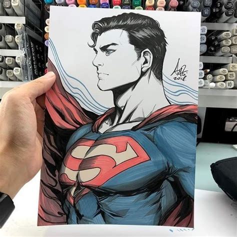 Superman Art By Artgerm Superman Drawing Dc Comics Art Drawing