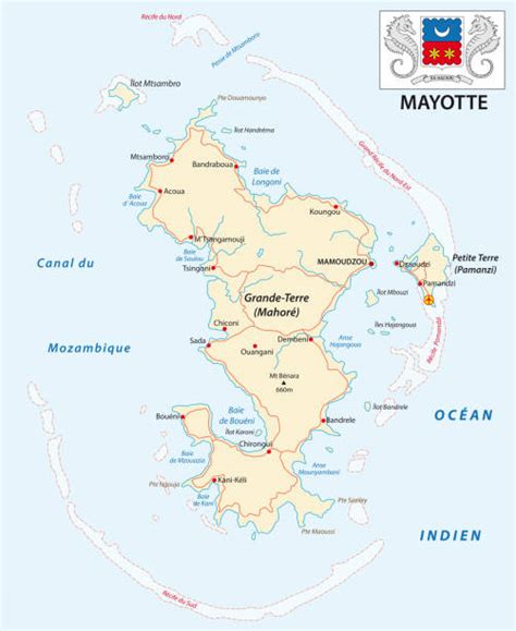 Mayotte Carta Geografica Foto E Immagini Stock Istock