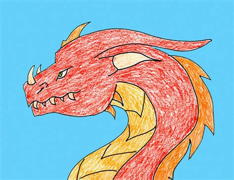 How To Draw A Dragon Art Projects For Kids