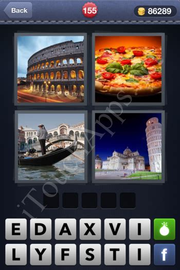 Answers to 4 pics 1 word puzzles at your fingertips. 4 Pics 1 Word Level 155 Solution