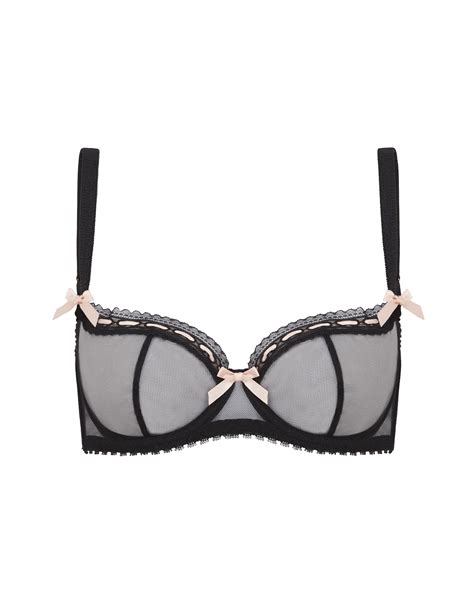 claira plunge underwired bra in black by agent provocateur
