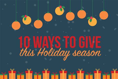 10 Ways To Give This Holiday Season By Onearmenia The 1a Blog