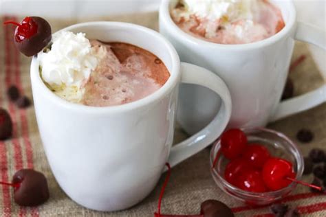 A Mug Of Chocolate Covered Cherry Hot Chocolate And Cherries Chocolate Covered Cherries Hot