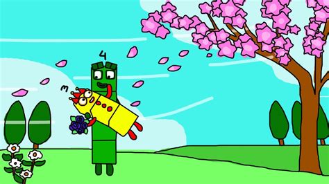 Numberblocks Three And Four Falling In Love Numberblocks Fanmade