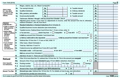 The 2018 Form 1040 How It Looks And What It Means For You The Pastors