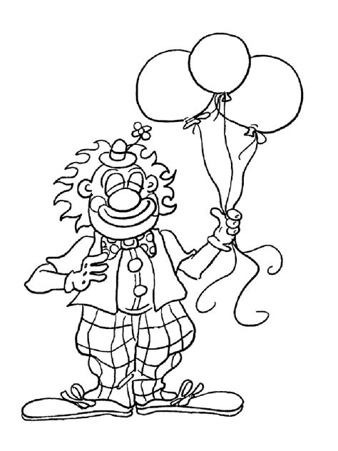 Page de coloriages de dessins de clowns gratuits à colorier en ligne. Dessins Gratuits à Colorier - Coloriage Clown à imprimer