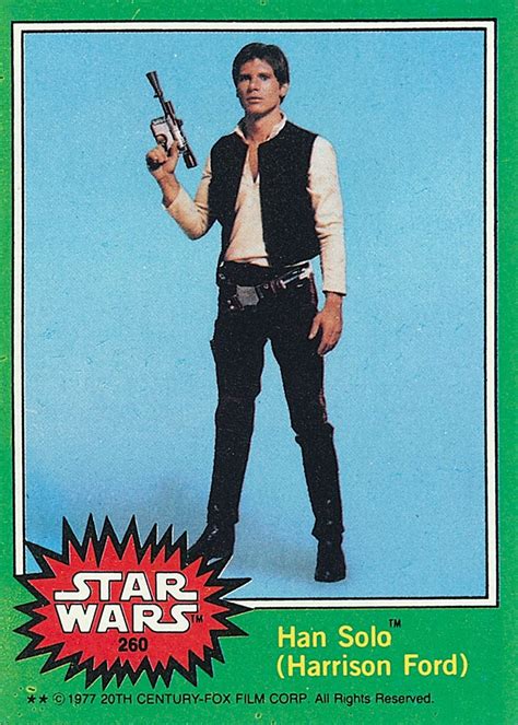 Han Solo Harrison Ford Trading Card