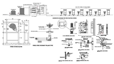 Fire Fighting System Autocad Drawing Cadbull