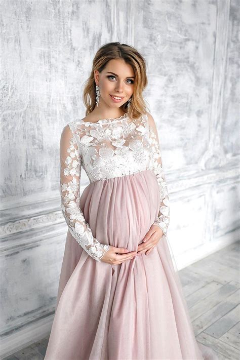 pink blush dress maternity