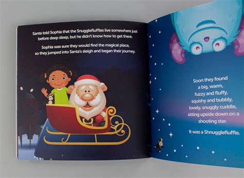 Personalised Childrens Christmas Story Book The Shnugglefluffles