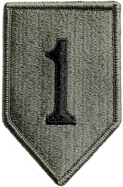 1st Infantry Division Ocp Patch With Fastener