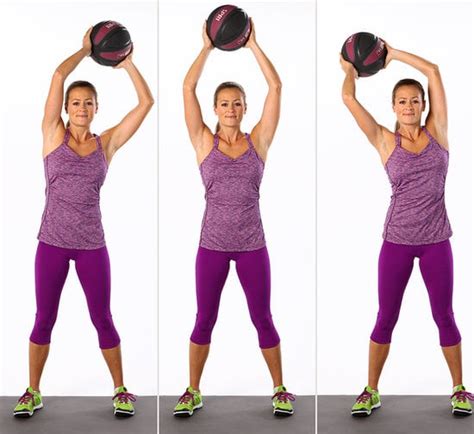 Overhead Circles With Medicine Ball 25 Ab Toning Moves — No Crunches Required Popsugar