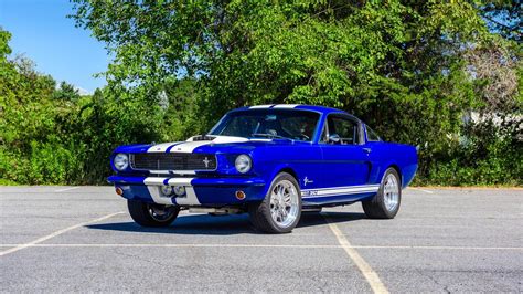 1966 Ford Mustang Fastback Cars Blue Wallpapers Hd Desktop And