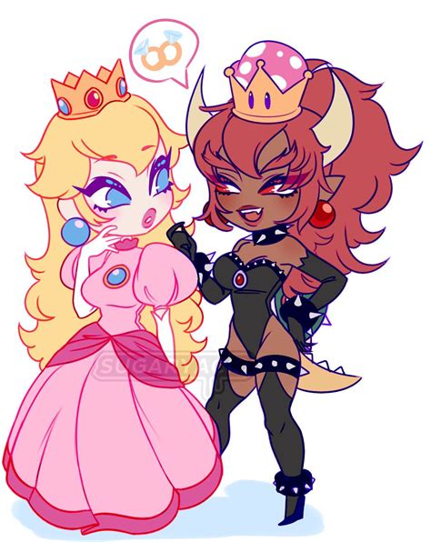 Pin On Bowser Peach Bowsette