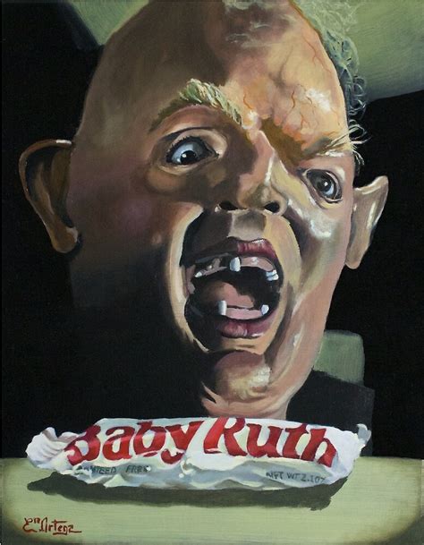 Along the way one of the kids, chunk, becomes friends with the disformed man known as sloth! "The Goonies Sloth Baby Ruth artwork" by Erick Ortega ...