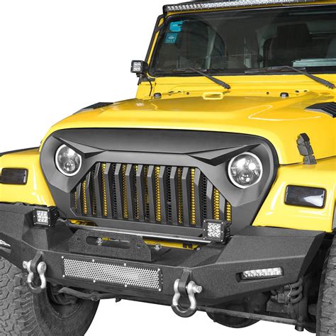 Jeep Tj Vader Grill Jeep Grille Cover For 1997 2006 Jeep Wrangler Tj