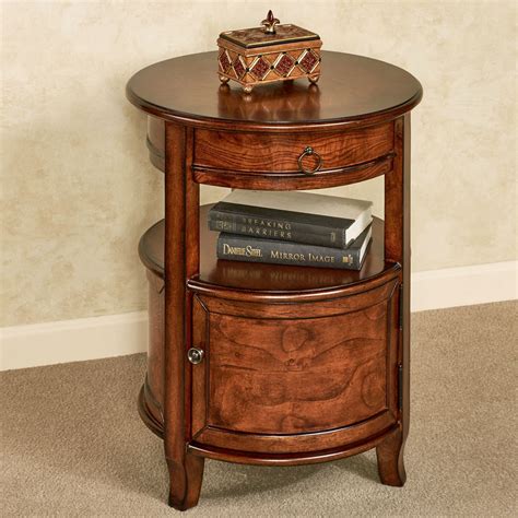 Mabella Round Accent Table With Storage
