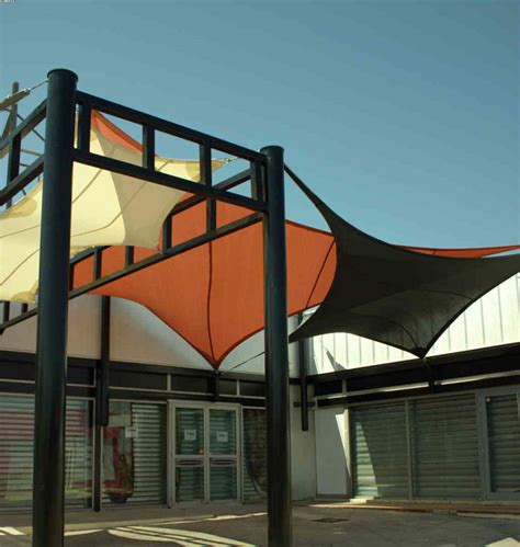 Wazu Tech Architectural Fabric Shade Canopy Manufacturer Stretched