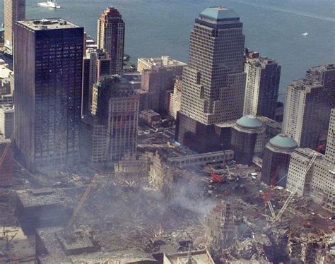 Contaminated Tower Looms Over Ground Zero