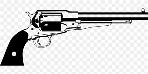 Revolver Remington Model 1858 Handgun Pistol Png 960x480px Revolver
