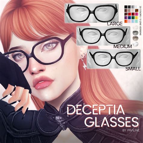 Deceptia Glasses Hi Guys Im Back With A Big Praline Sims 4