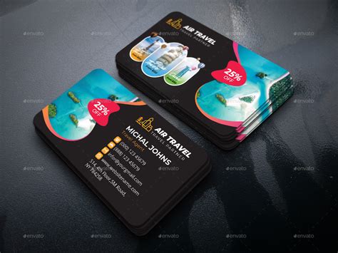 Travel Business Card Print Templates Graphicriver