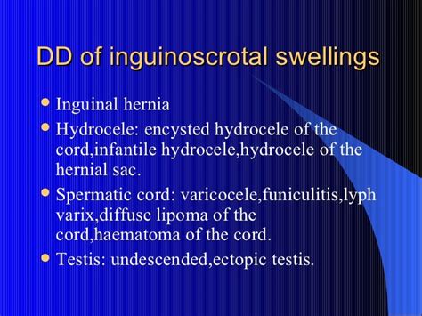 Differential Diagnosis Of Groin Swellings
