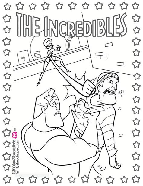 Coloring Page Incredibles