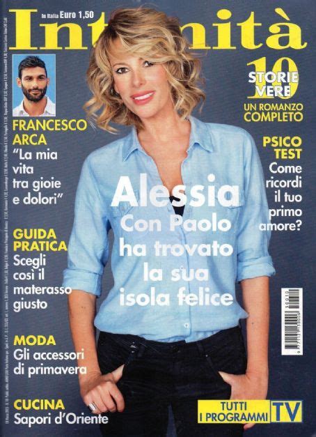 Alessia Marcuzzi Intimita Magazine 18 March 2015 Cover Photo Italy