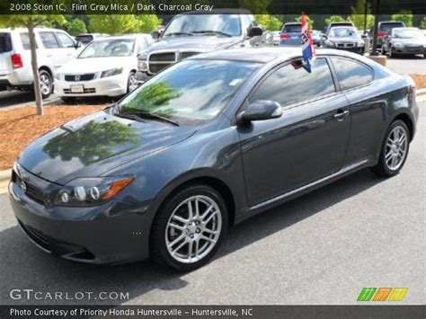 Flint Gray Mica 2008 Scion Tc Dark Charcoal Gray Interior