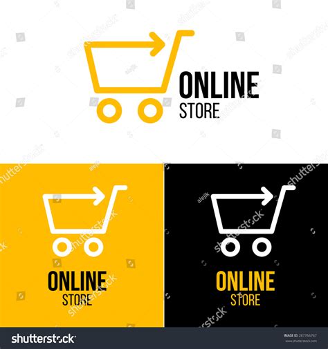 Online Shop Vector Logo Business Stock Vector (Royalty Free) 287766767 - Shutterstock