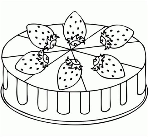 Is it baby's 1st birthday? Get This Free Simple Cake Coloring Pages for Children af8vj