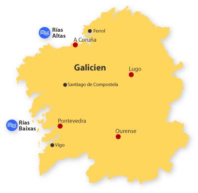 Größten städte spaniens sichtbar, gibt überblick. Städte und Dörfer in Galicien (Galizien) einer autonomen ...