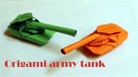 Membuat Origami Tank Origami Army Tank Step By Step Youtube