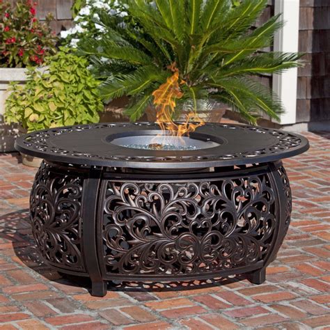 We Are Proud To Offer Our Multifunctional Toulon Cast Aluminum Oval Lpg Fire Pit This 50 000
