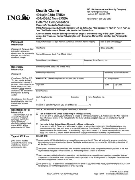 Took labour law during my last trimester. Unlimited Death Claim Forms - Fill Out and Sign Printable ...