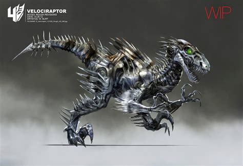 Transformers Age Of Extinction Dinobots Concept Art By Wesley Burt