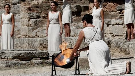Sochi Olympic Torch Lit In Greece World Cbc News