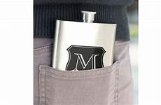 monogram flask personalized stainless steel