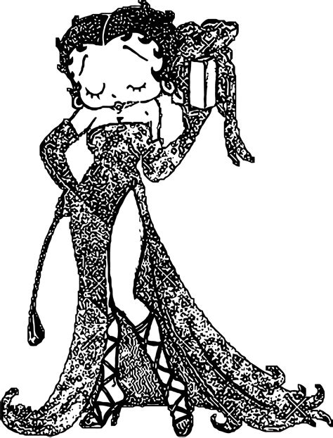 Betty Boop We Coloring Page 374