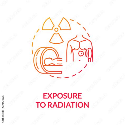Exposure To Radiation Concept Icon Cancer Risk Factors Ultraviolet