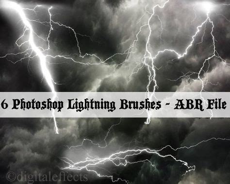 Photoshop Brushes Lightning Brushes Lightning Flash Brushes Abr