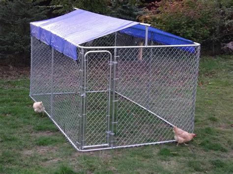 Dog house pen outdoor metal galvanized welded pet crate kennel cage with uv protection waterproof cover and roof, dog kennel furniture. The 22 Best Ideas for Dog Kennel Roof Diy - Home ...