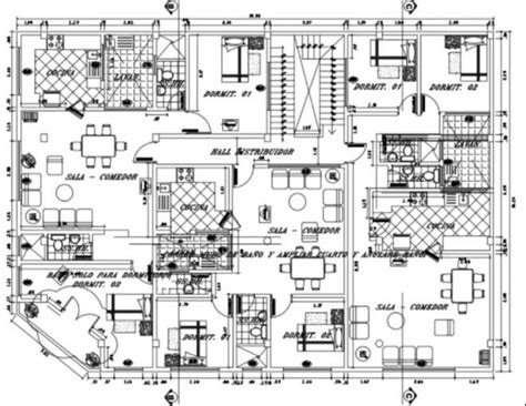 20×15 Meter 2 Bhk Apartment Layout Plan Drawing Dwg File Artofit